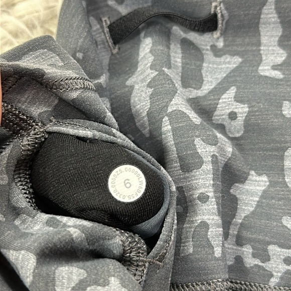 Lululemon Wunder Train High-Rise Crop 21" *Print Heathered PU Black Asphalt Grey - Picture 5 of 5